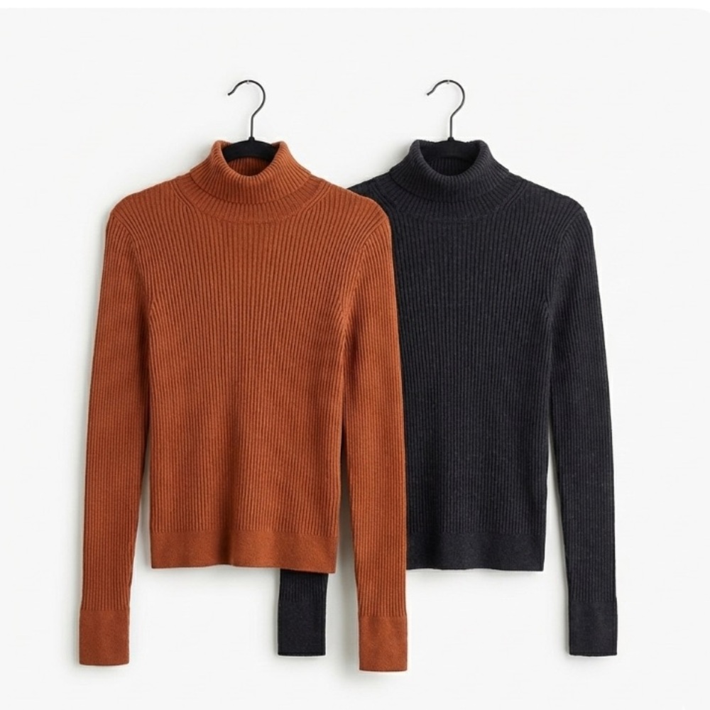 Abercrombie & Fitch Ribbed Turtleneck Sweater Bundle S